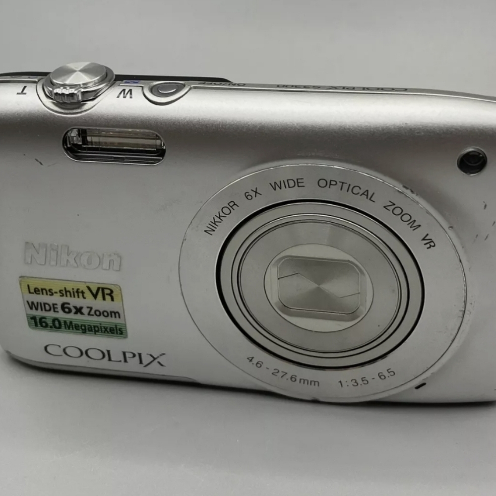 Nikon Coolpix S3300 Silver 16.0MP 6x Zoom Digital Camera S 3300 Tested